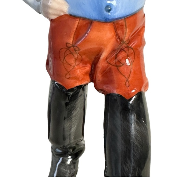 Herend Hungary - Boy in Boots Hand Painted Porcelain Figurine - Stamped - Picture 3 of 11